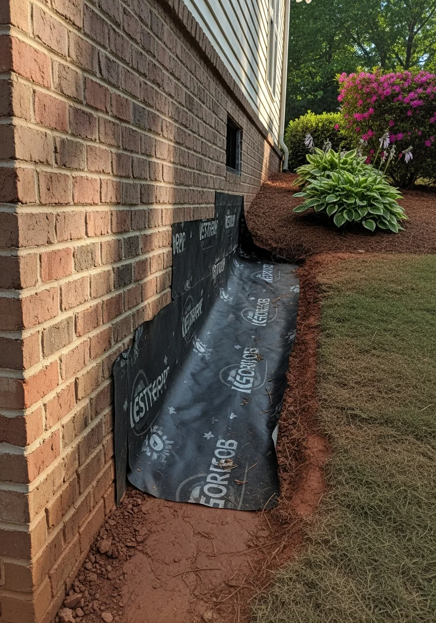 Detail shot of a Charlotte-area home exterior demonstrating quality construction and professional workmanship.