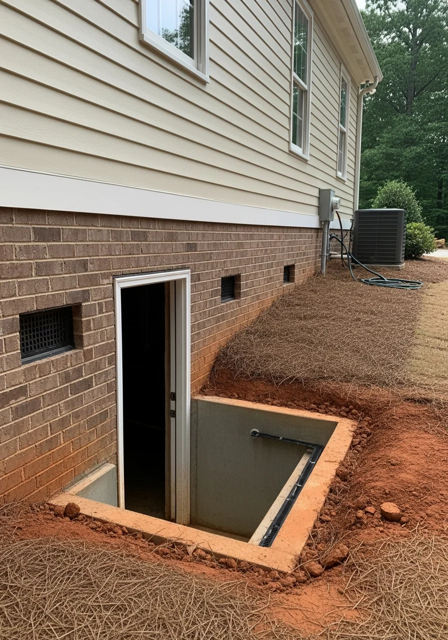 Close-up of a Greensboro home exterior showing quality craftsmanship and attention to detail.