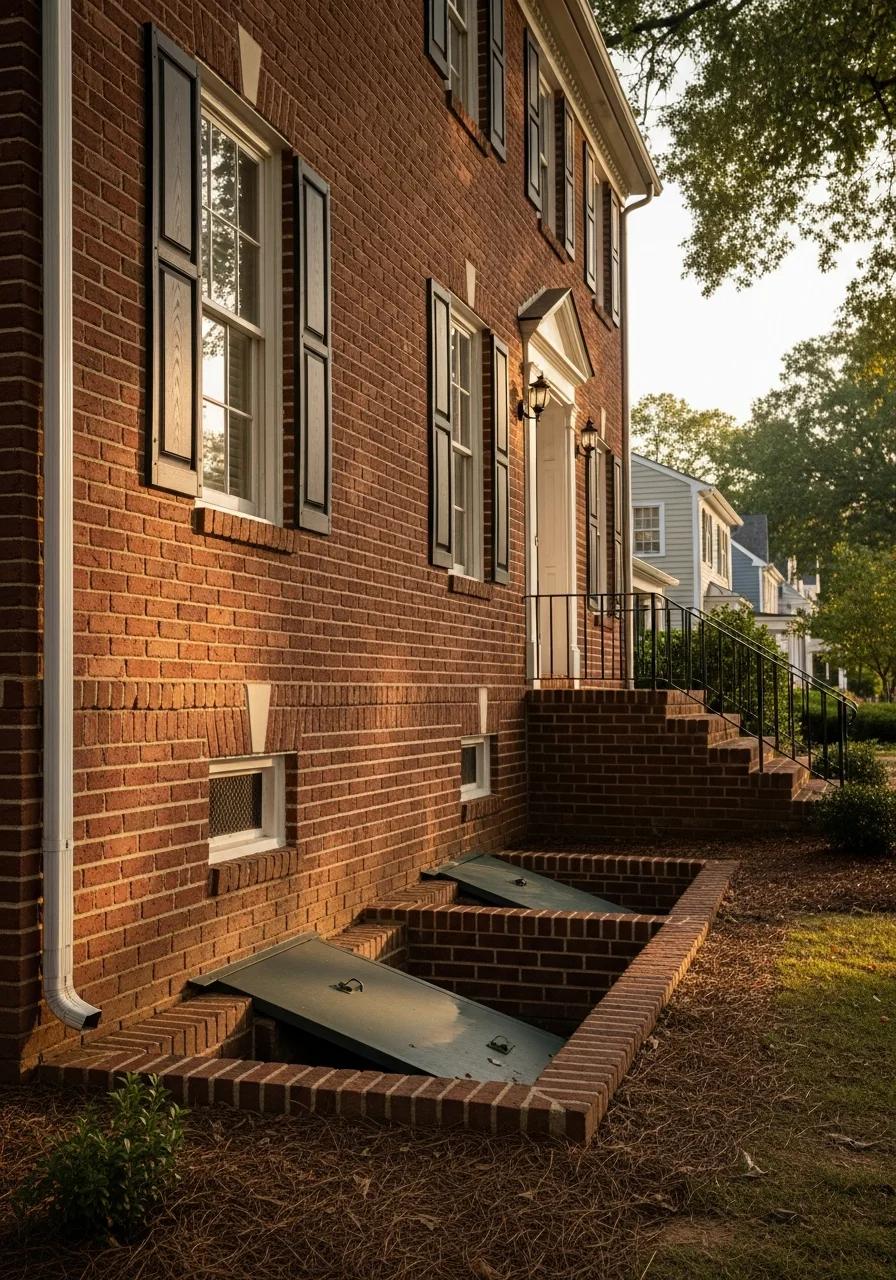 Detail view of a Winston-Salem home exterior showing quality craftsmanship and local architectural character.